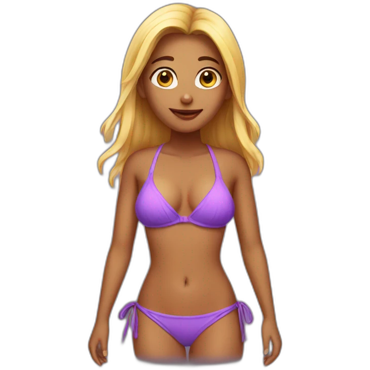girl in bikini emoji
