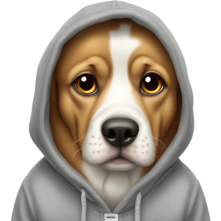 Dog in hoodie emoji