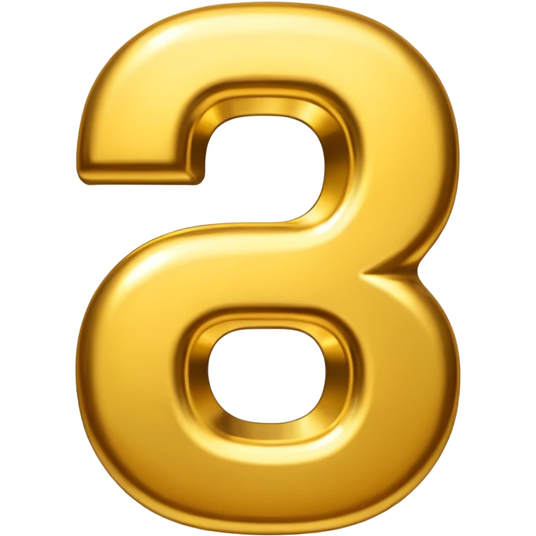 the number 2026 gold emoji