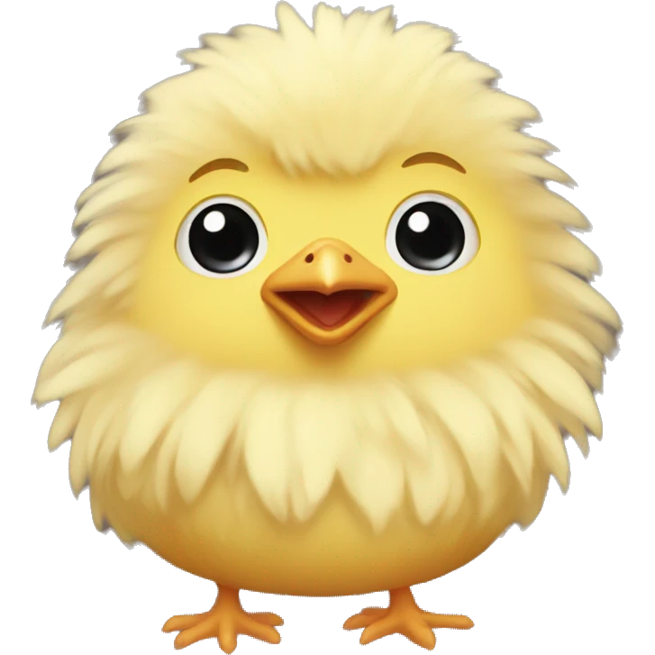 Baby fluffy chicken emoji