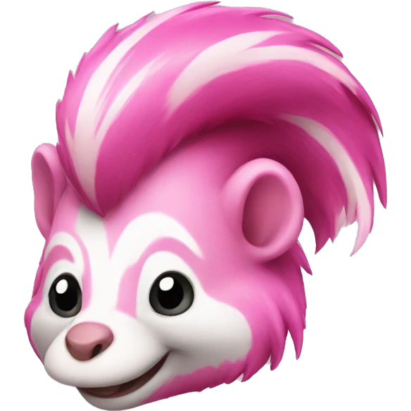 Pink skunk emoji