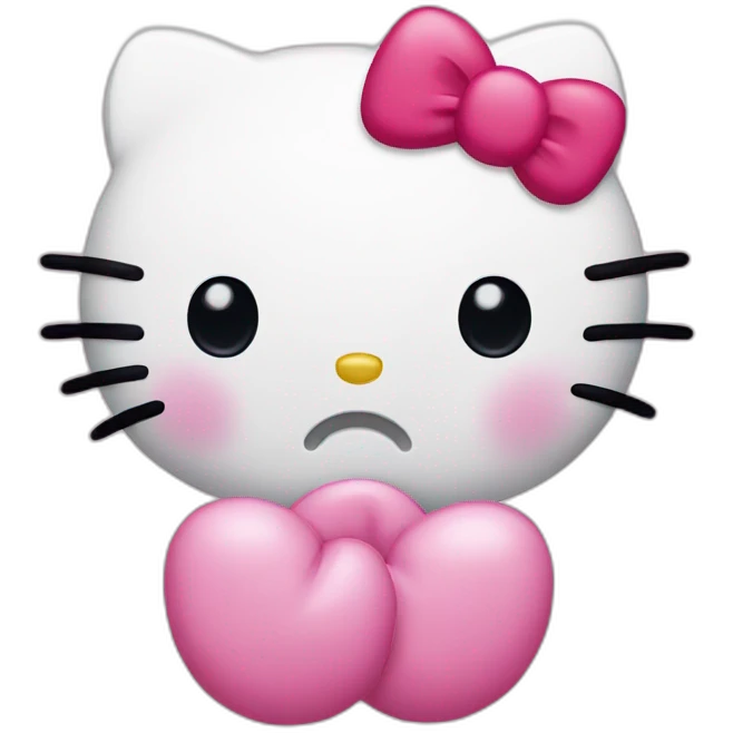hello kitty crying emoji
