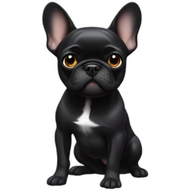 black frenchie emoji