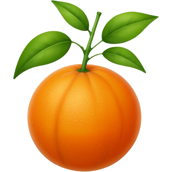 Orange fruitwith a Stem  emoji