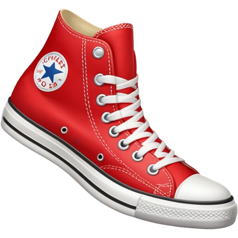 red converse shoe emoji