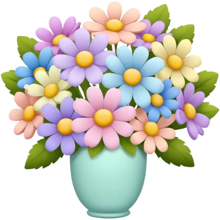 Pastel flower bouquet emoji