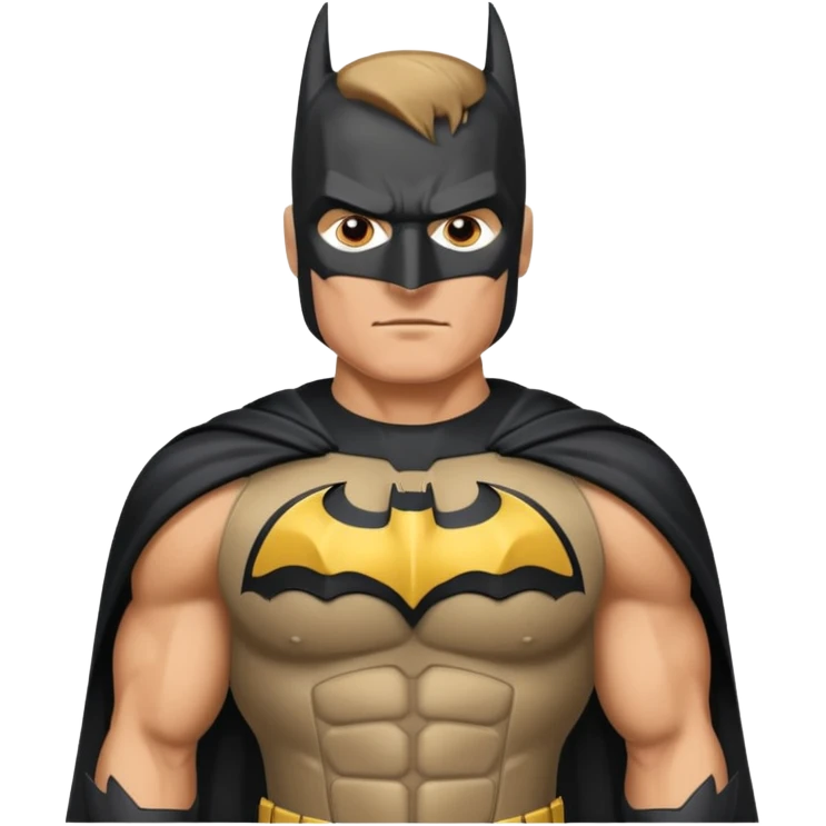 caucasian batman standing emoji