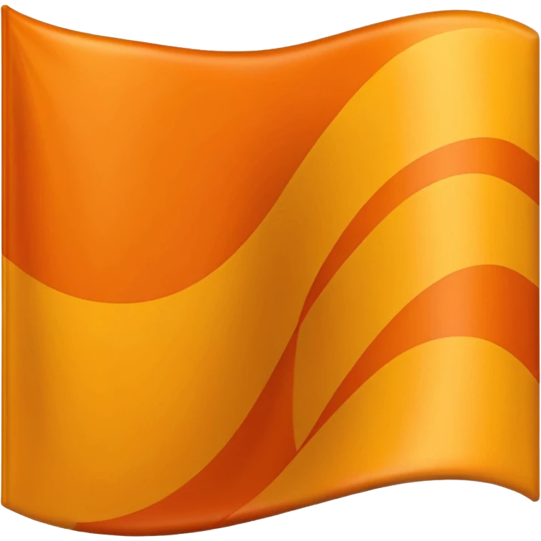 Orange wavy flag emoji