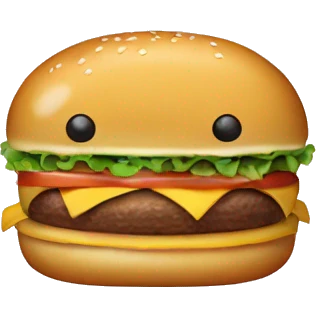 Hello kitty hamburger  emoji