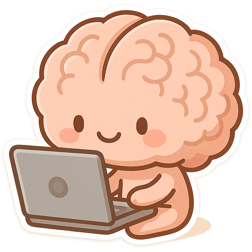 Brainwrote computer without text emoji