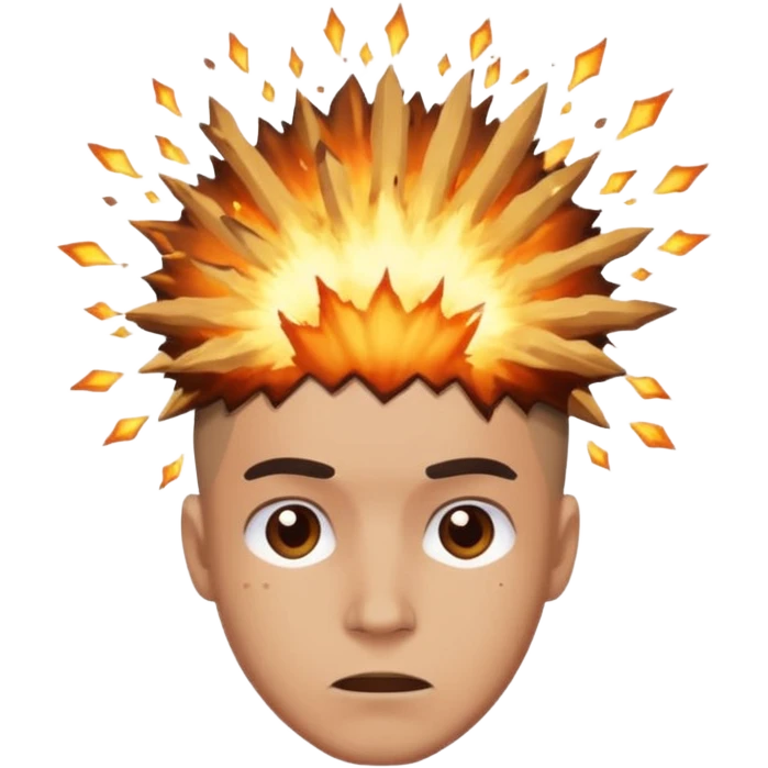 Через со взрывом на голове emoji