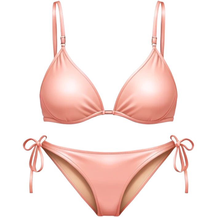 Peachy light pink bikini emoji