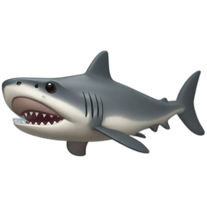 Racoon shark emoji