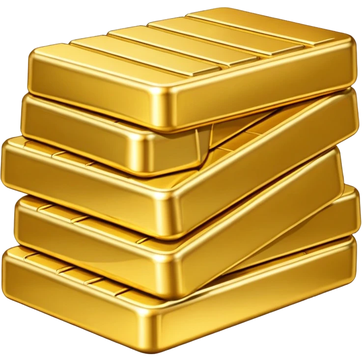 Gold stack emoji