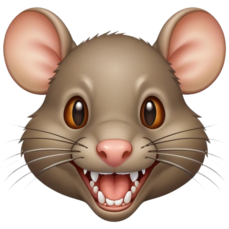 Rat with big teeth emoji