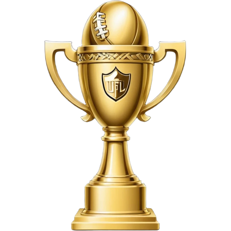Super Bowl trophy emoji