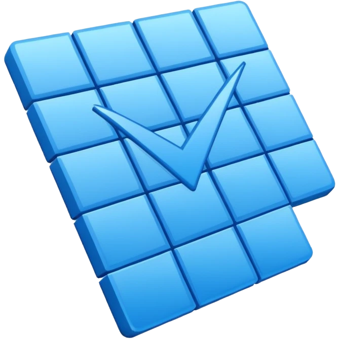 🔵☑️ ادمج لي هذان على شكل علامة توثيق emoji