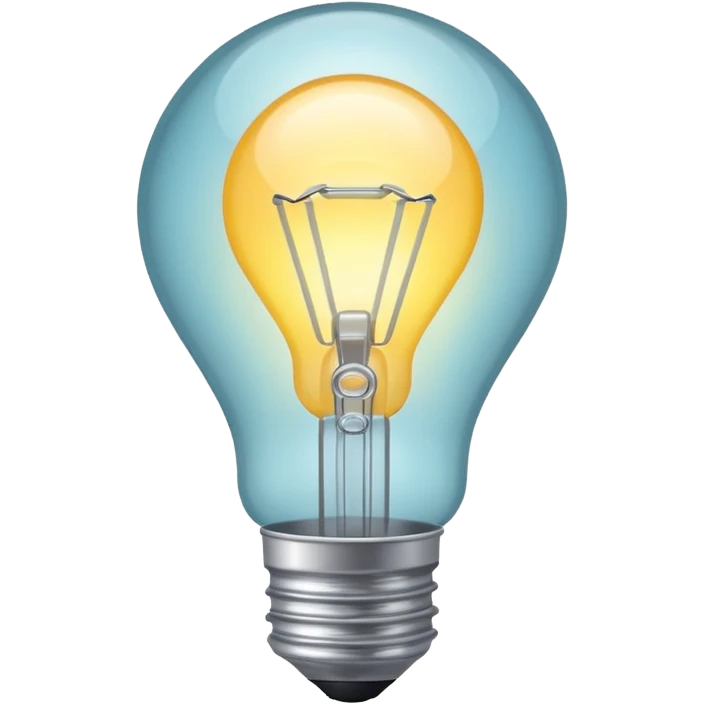 white light bulb emoji