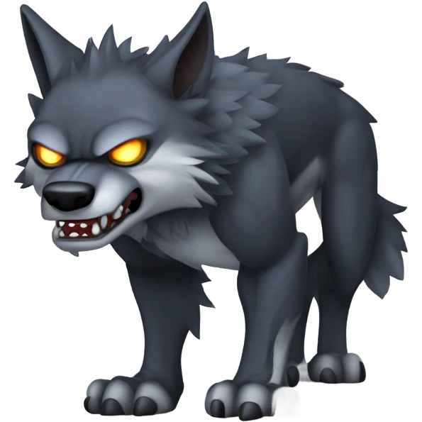 wear wolf emoji
