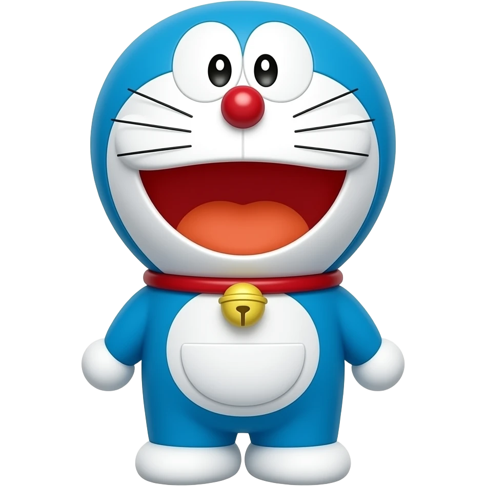 Doraemon stading happly emoji