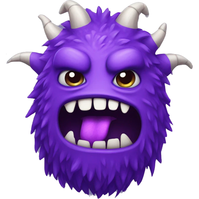 Purple monster emoji