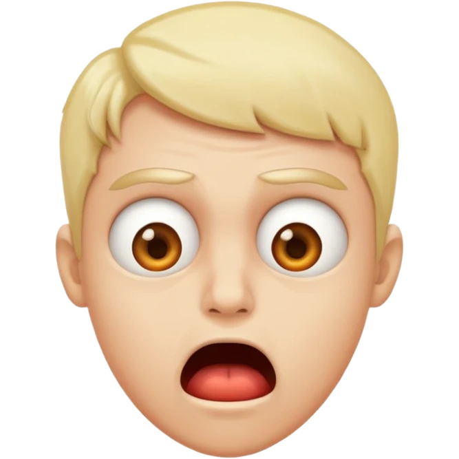 Salivating for love being freaked out emoji