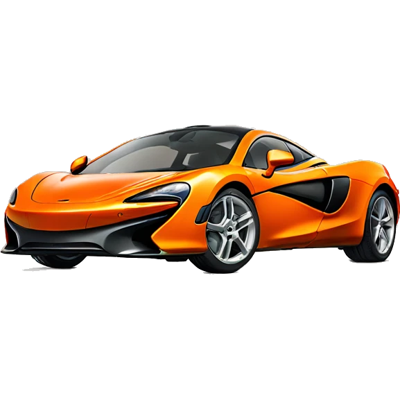 orange mclaren with plain orange background emoji