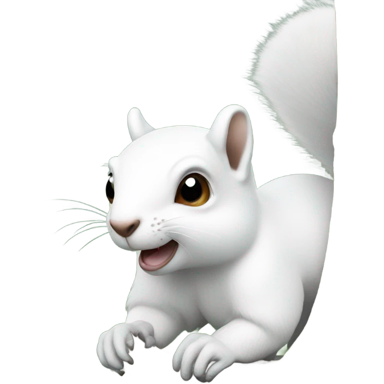 A white squirrel  emoji