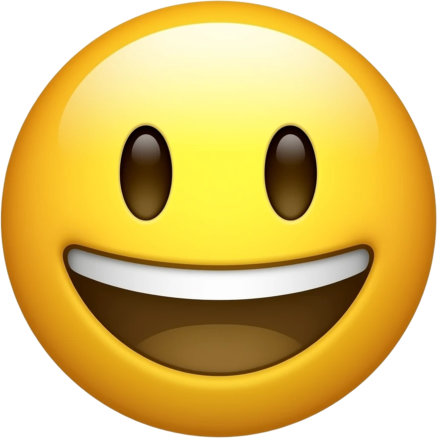 Yellow smiley emoji with good morning breakfast emoji