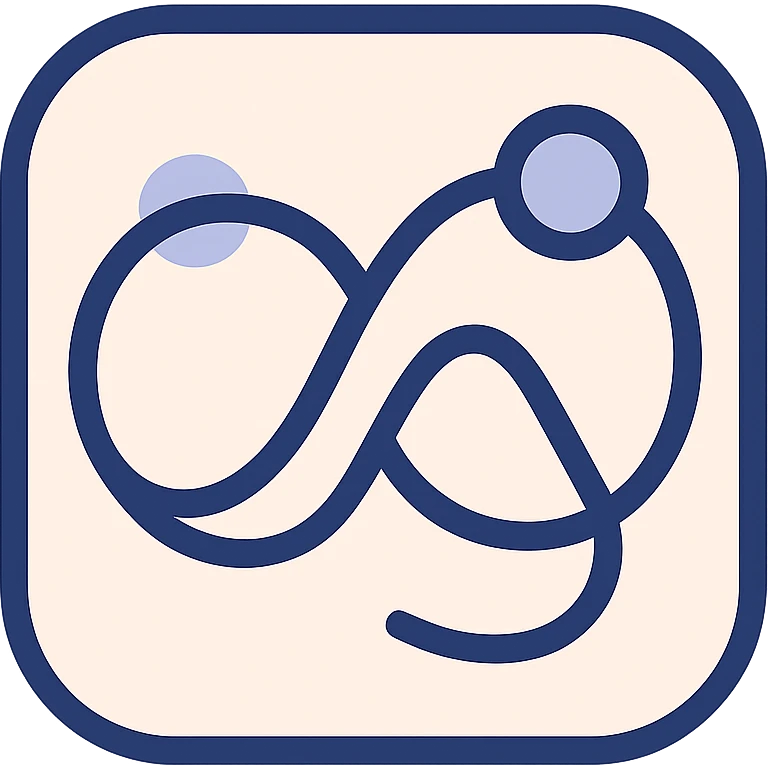 mobile app icon for Habit Loop, modern, clean, circular loop or infinity symbol, vibrant colors, minimal, no text emoji