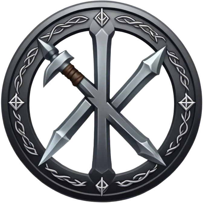 death metal nordic rune emblem emoji