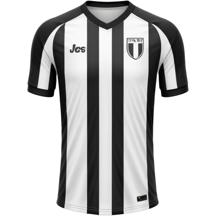 maillot football rayures noir sans numéro ni logo emoji
