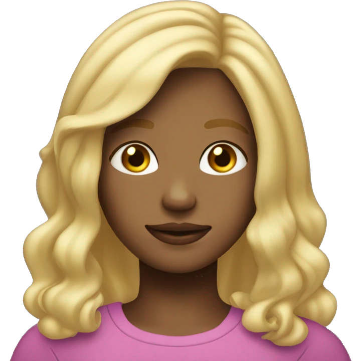 two toned blonde haired girl age around 14 emoji