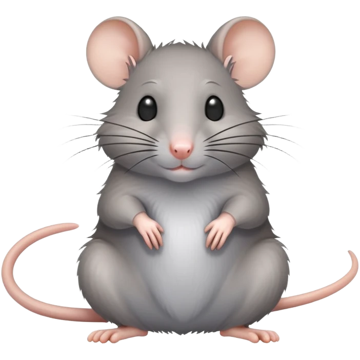 Gray rat emoji