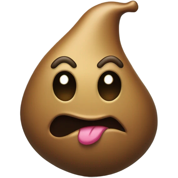 Sad poop trophy emoji
