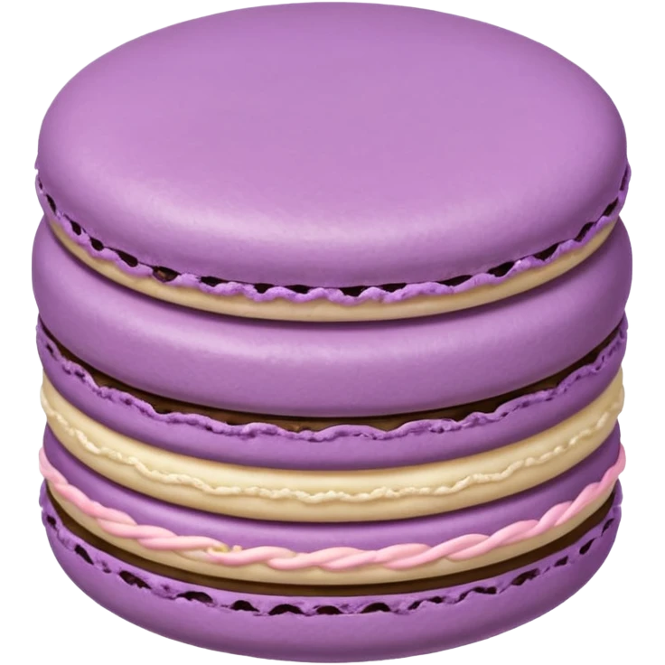 Purple macarron  emoji