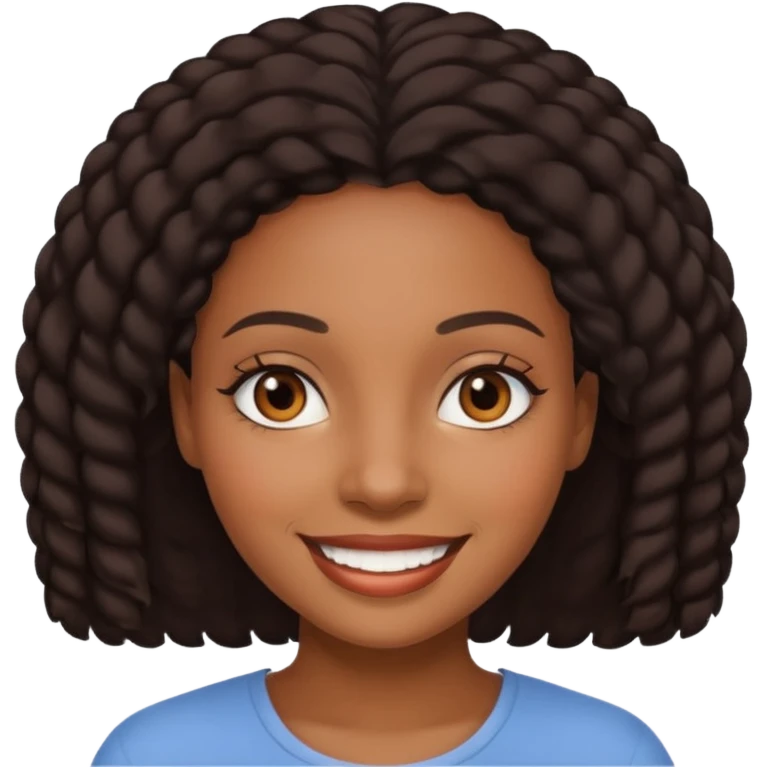 black women smile emoji