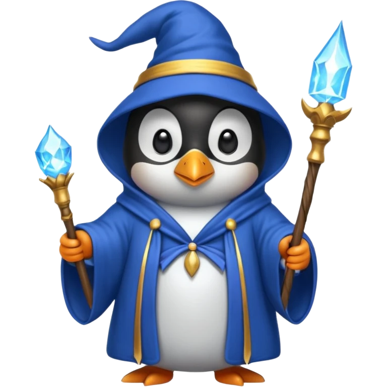 Penguin Wizard emoji