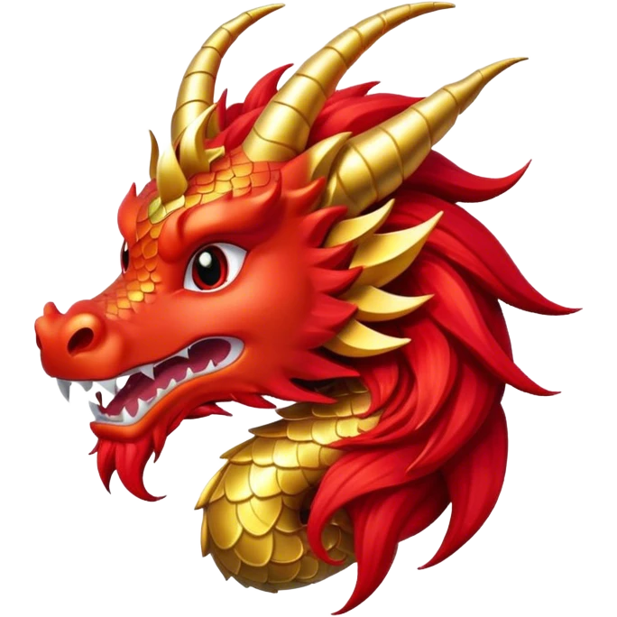 cute chinese dragon head emoji