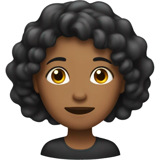 Mujer de cabello negro durmiendo  emoji