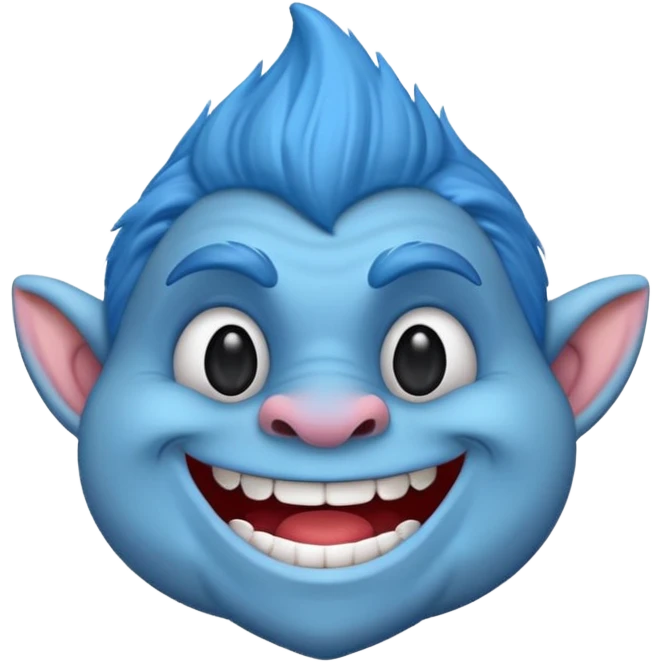 Blue emoji meme troll emoji