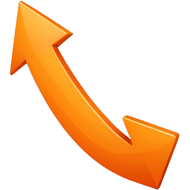 Orange arrow right emoji