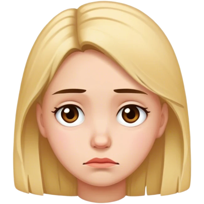Nichole sad face  emoji