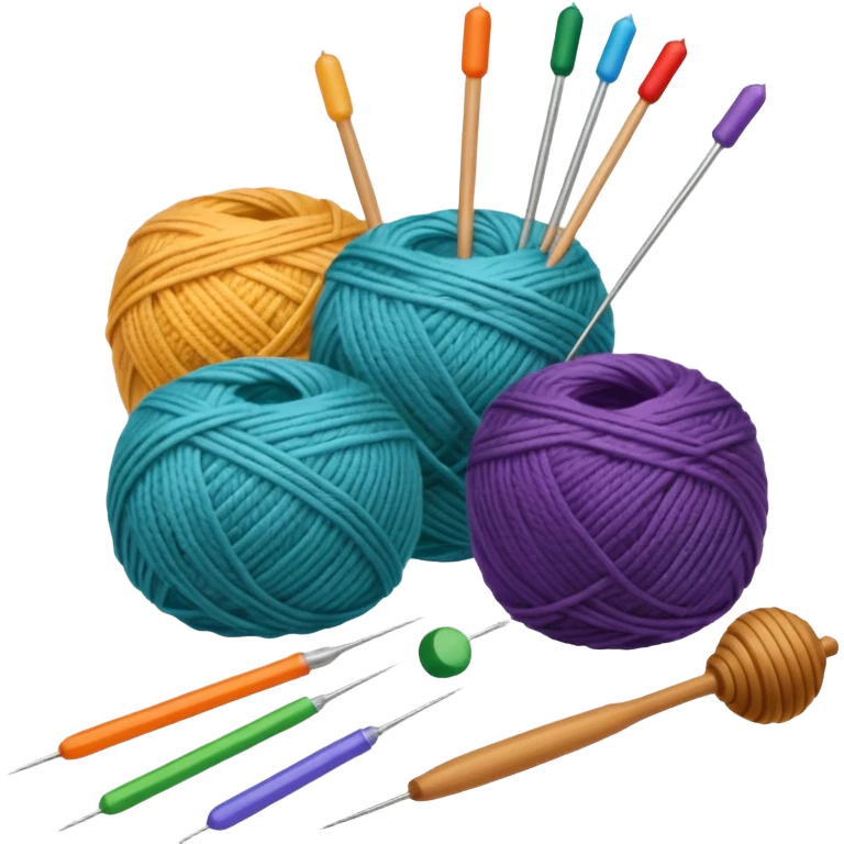 Knitting supplies emoji