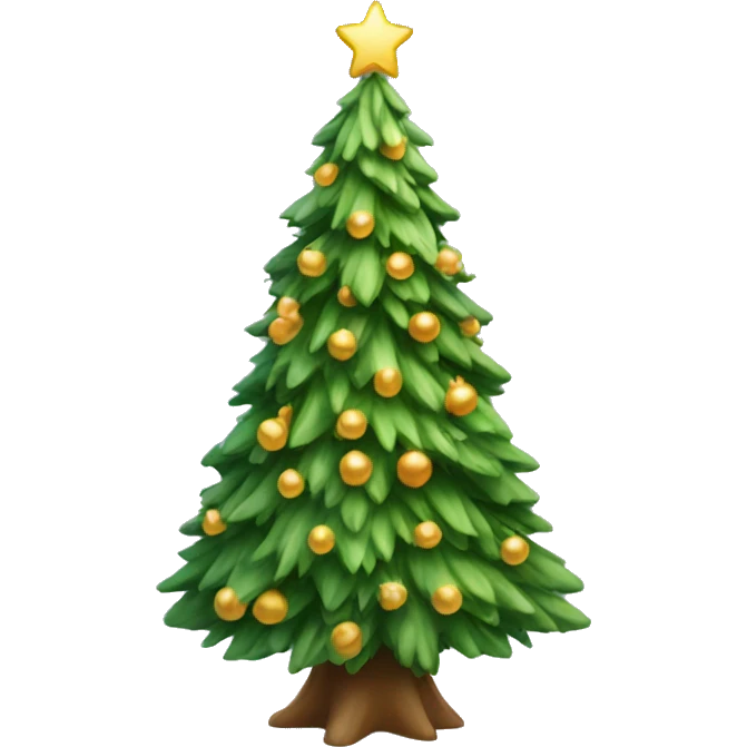 Beautiful Christmas tree  emoji