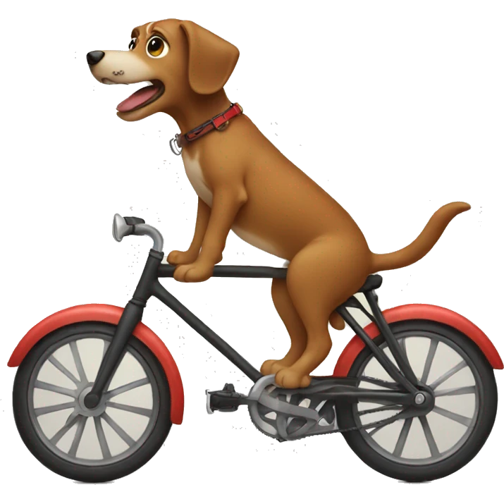 Dog on a bike emoji