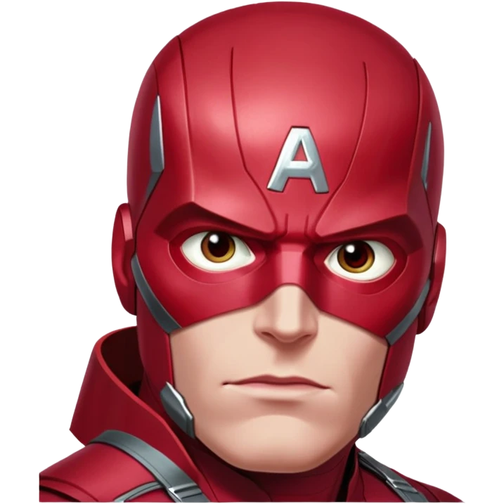 vision marvel red face  half body from captain america: civil war emoji