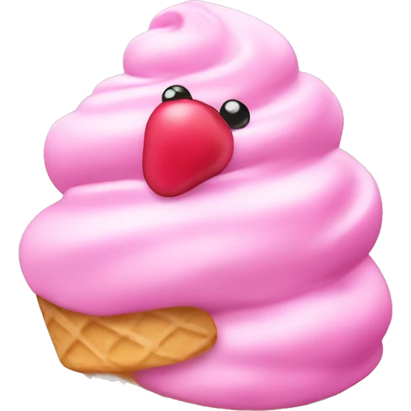 Helado rosa emoji