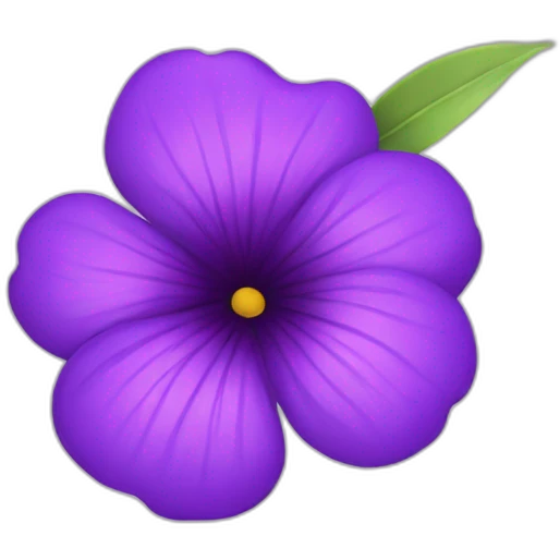 Purple flower emoji
