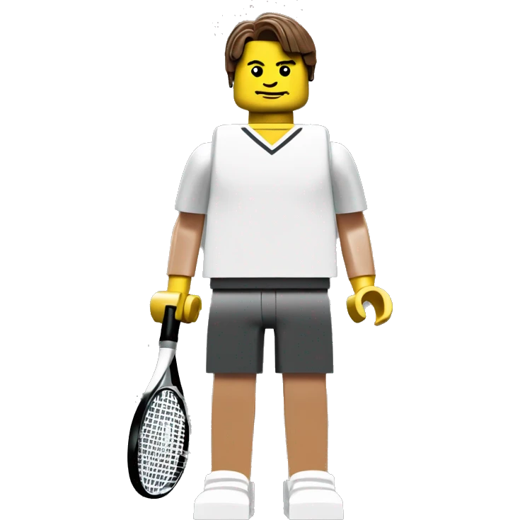 roger federer lego full body emoji